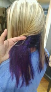 Blonde with lowlights and purple underneath. Love love love 