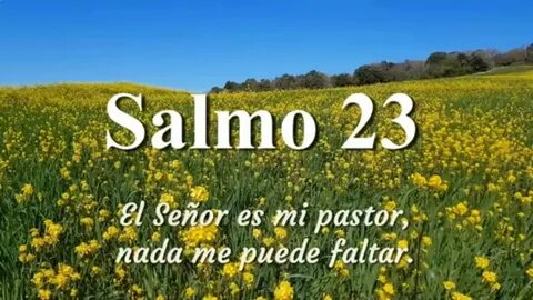 Biblia - Salmo 23 - El Señor es mi pastor, nada me puede fal