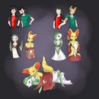 Heating things a little bit with Delphox and Gardevoir by Lu