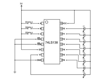 74LS138 Decoder Pinout, Features, Circuit & Datasheet Electr