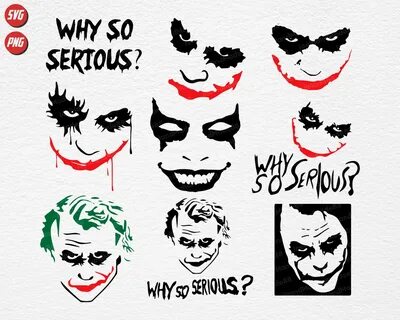 Joker Why So Serious Svg Bundle Joker Clown Horror Etsy