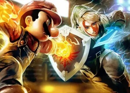 Mario VS. Link! Smash bros, Super smash bros, Super mario br