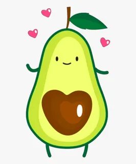 Ftestickers Clipart Avocado Cute - Avocado Clipart, HD Png D