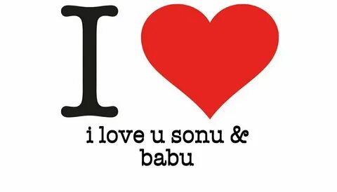 I Love I love u sonu & babu - I love You Generator, I love N