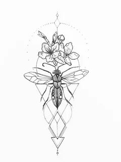 Bee Tattoo Bee tattoo, Insect tattoo, Geometric tattoo