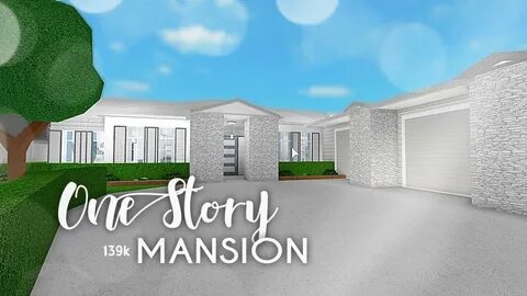 Roblox Bloxburg One Story Mansion - YouTube
