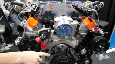 1500HP Katech Twin Turbo 427 LT5 Motor at SEMA 2019 - YouTub