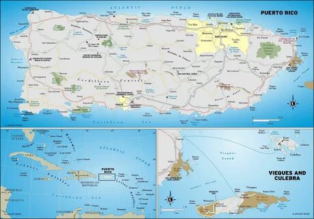 Puerto Rico Map (Geographic) Mapa de puerto rico, Puerto ric