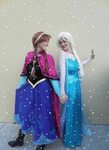 Elsa and Anna Frozen Costumes Etsy Halloween costumes friend