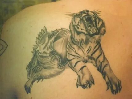 Angry tiger fantasy tattoo - Tattoos Book - 65.000 Tattoos D