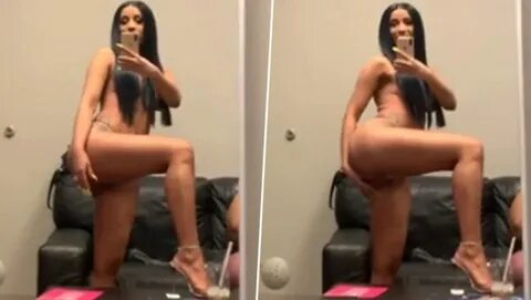 Cardi B Goes Almost Nude in an Explicit Video on Instagram f