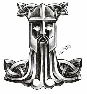 Mjolnir Norse tattoo, Thor hammer tattoo, Celtic tattoos