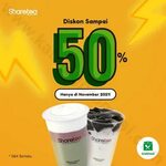 SHARETEA Promo DISKON hingga 50% khusus pemesanan via GRABFO