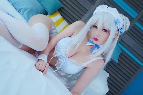 Hidori Rose, women, model, cosplay, looking at viewer, lying