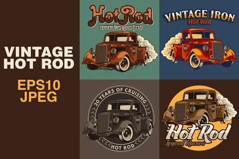 Vintage hot rod car. apparel graphic design. vector illustra