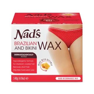 Nad's Brazilian and Bikini Wax Kit, Hard Wax for Bikini, Bra