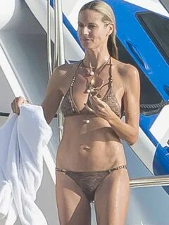 Heidi Klum in a Bikini in St. Barts, January 2015 - celebsla