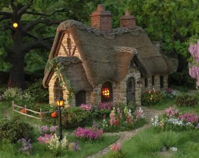 Miniature house Diorama Fairy house Dollhouse Tiny Model Ets