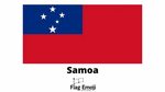 Samoa Flag Emoji 🇼 🇸 - Copy & Paste - How Will It Look on Ea