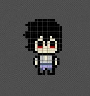 Sasuke Uchiha - Naruto, Naruto Shippuden (Anime) Pixel Art P