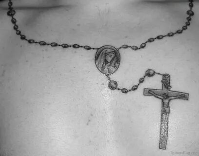 50 Best Rosary Tattoos On Chest - Tattoo Designs - TattoosBa