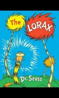 Book cover The lorax book, The lorax, Children's book charac
