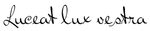 "Luceat lux vestra" - tattoo quote, download free scetch