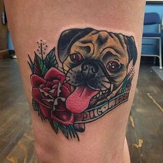 pug-tattoo81 Tattoos for dog lovers, Geometric dog tattoo, D