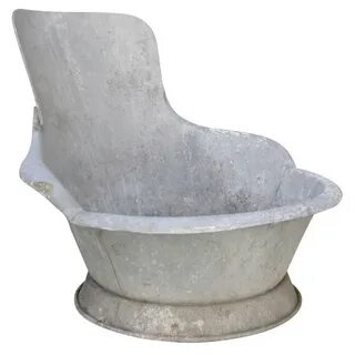 Zinc Bathing Tub For Sale at 1stDibs