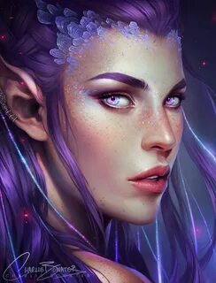 purple elf Elves fantasy, Fantasy girl, Fantasy artwork