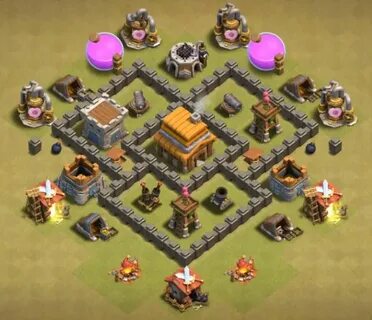 30+ Best Town Hall 4 Base Links (War,Farming) 2021 (New!) To