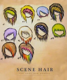 Epic drawings of scene hair styles. Scene hair, Emo hair, Ho