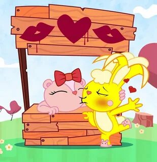 Giggles' kissing booth by Culu-Bluebeaver Happy tree friends