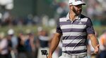 Dustin Johnson shares U.S. Open lead after poor third round 