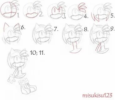 How To Draw Amy From Sonic - Easy Draw