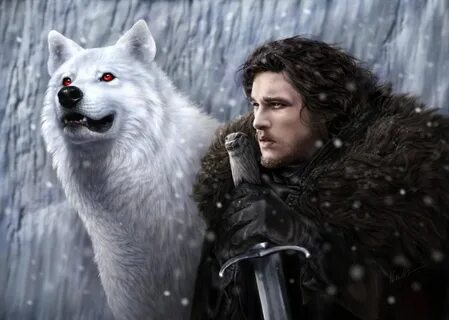 Jon Snow and Ghost by DrKujo John snow, Jon snow, Snow