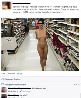 Girl gets Naked in Walmart to Fight for Equal Rights - Cyber