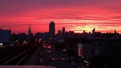 Timelapse of a Sunset in Sunnyside, Queens