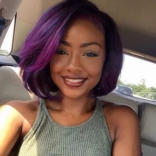 1b /purple short bob wig full lace &glueless lace front wig 