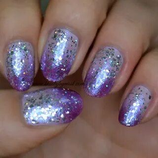 Glittery purple ombre nails & tutorial - Beauty by Miss L
