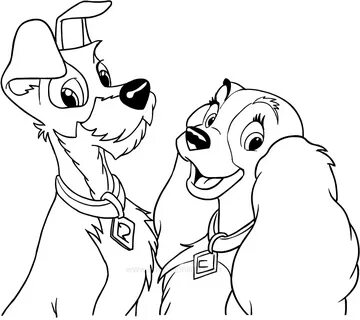 Lady And The Tramp Drawing at PaintingValley.com Explore col