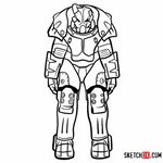 Fallout Power Armor Drawing at PaintingValley.com Explore co