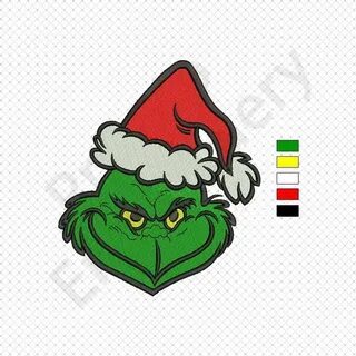 The Grinch Hand Embroidery Designs Grinch Face Machine Embro