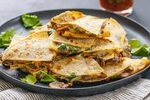 Crispy Cheese and Mushroom Quesadillas Recipe Vegetarian que