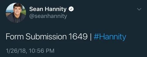Sean Hannity's Twitter Account Vanishes After Posting Strang
