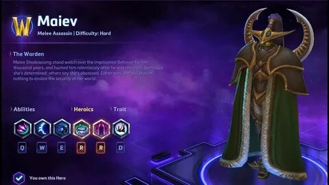 Heroes of the Storm! Maiev Shadowsong! - YouTube