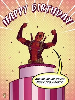 Pin by Eisha Ali on Superheroes Deadpool happy birthday, Hap
