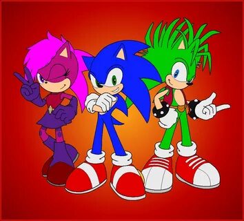 Sonic,Manic,Sonia. Sonic Underground. - sonic el erizo foto 