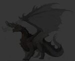 Alatreon, the Blazing Black Dragon Monster hunter art, Monst