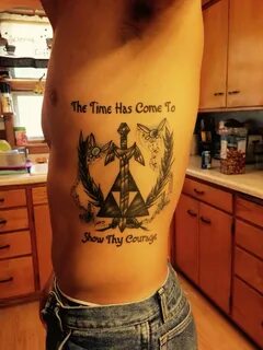 Ocarina of time tattoo #tats #zeldatattoos #triforce #navi #